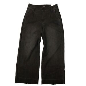 NYDJ Women's Mona Wide Leg Trouser Dark Grey High Rise size 8 NWT
